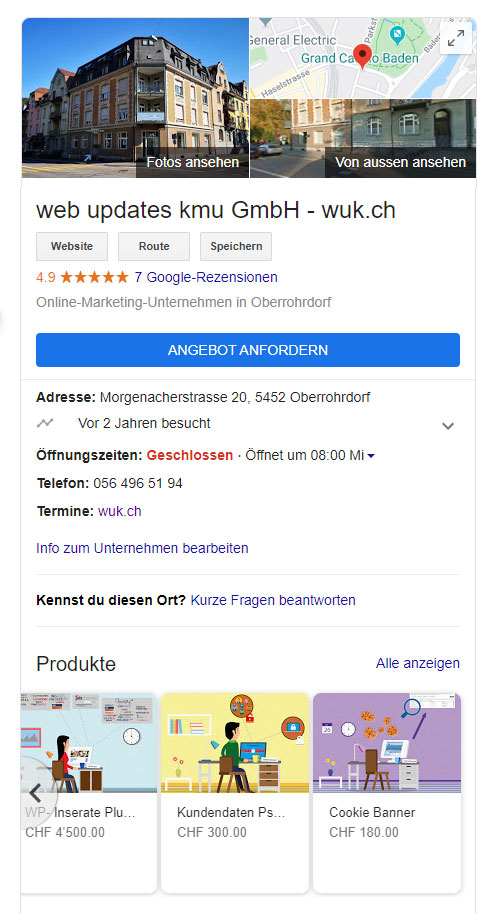 web updates kmu GmbH-wuk-WordPress und SEO Agentur -  Google-My-Business-wuk-Baden