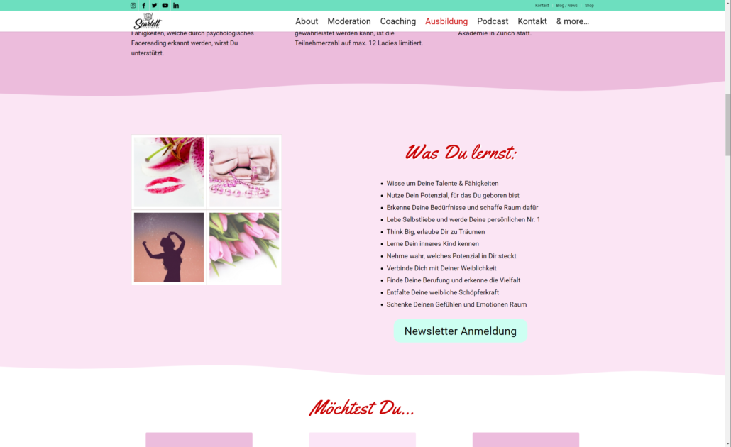 Web-updates-kmu-Website-Features-Zoe-Scarlett-Wellen-Abschnitte