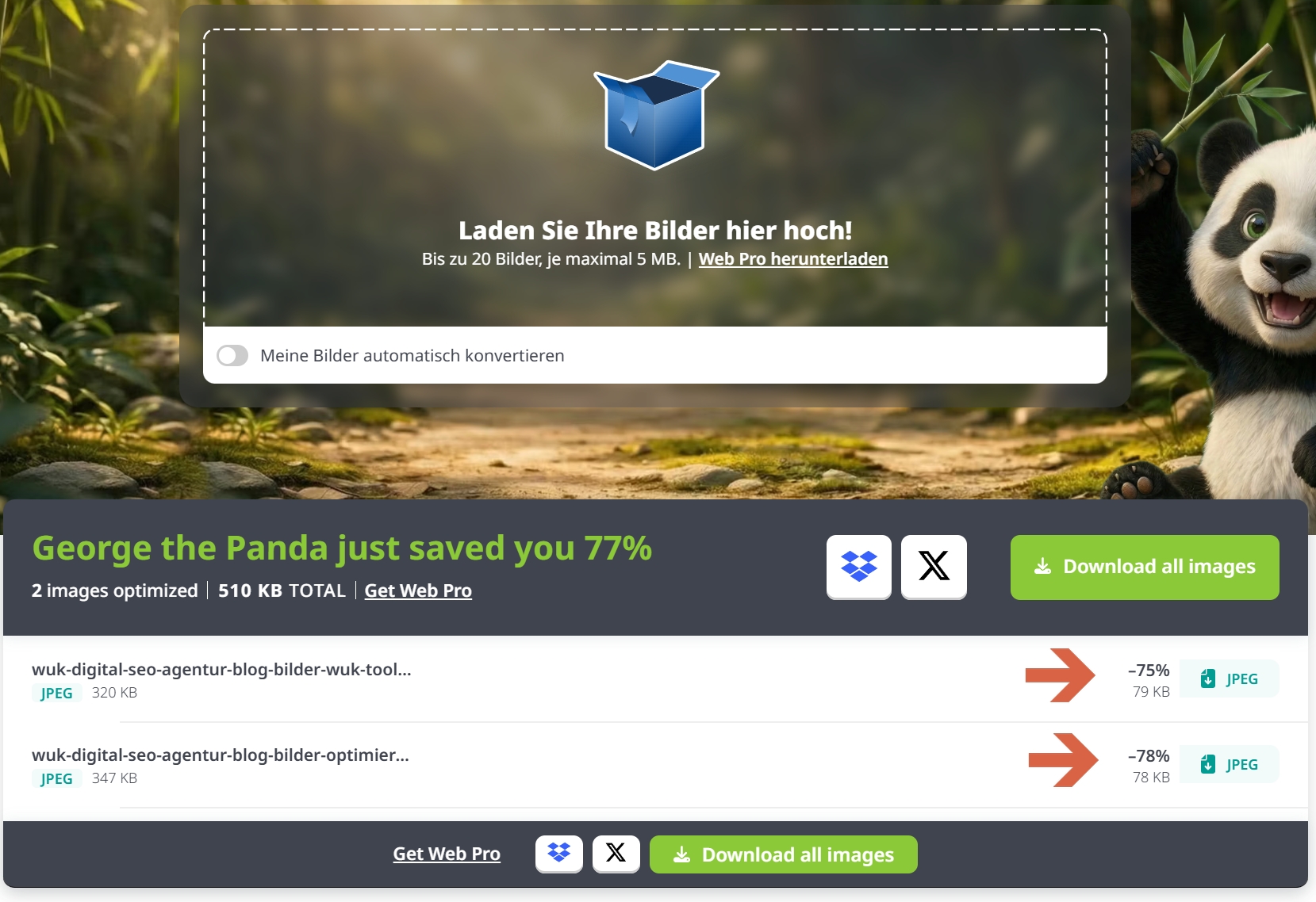 wuk digital seo agentur blog bilder optimieren tiniypng